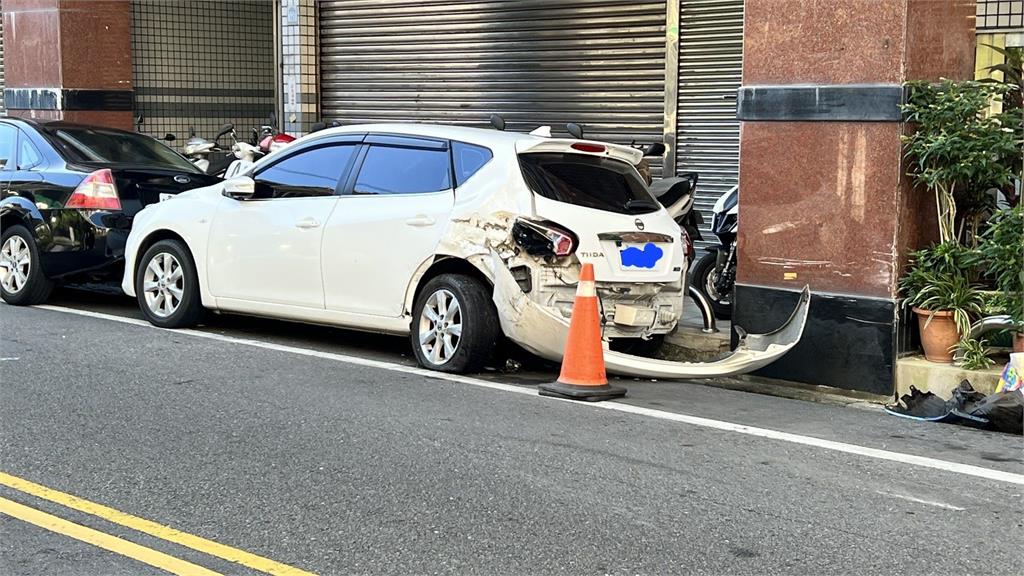 酒駕撞車再推撞樓柱 63歲肇事者酒測值0.63