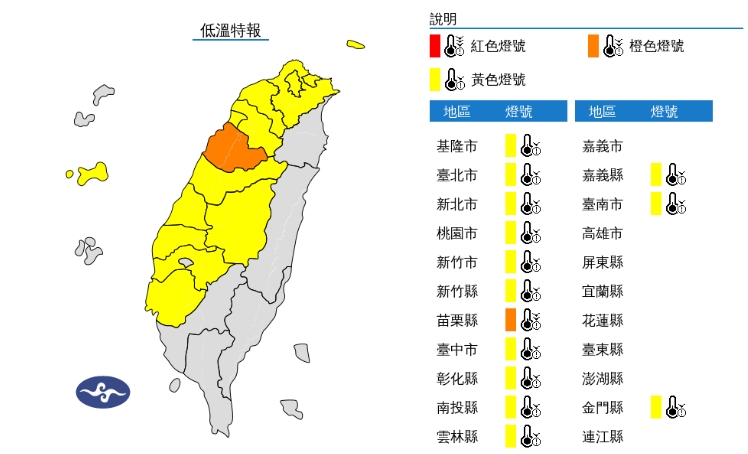 快新聞/出門注意保暖!14縣市低溫特報 恐凍到明日清晨