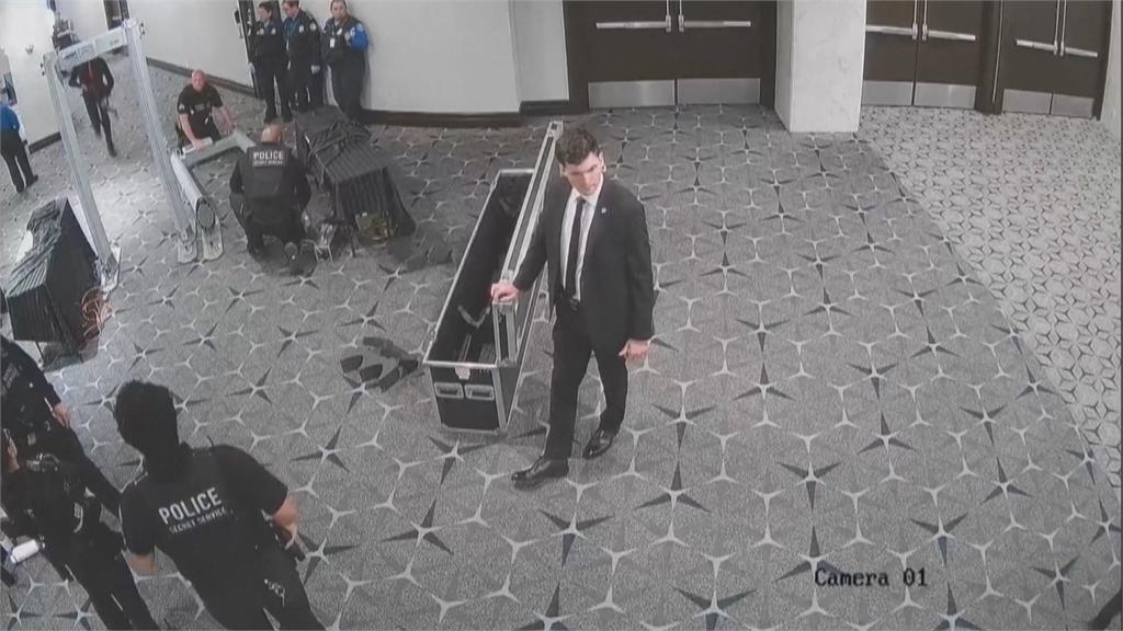 白宮晚宴槍擊案新畫面曝光　驚險交火！槍手攜疑長管槍械衝過安檢站