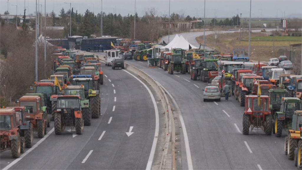 數百拖拉車開上公路　希臘畜牧業者抗議能源飆漲