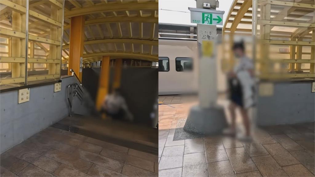 旅客月台整理包包「垃圾留原地就離開」 副站長吹哨提醒才返回拿走