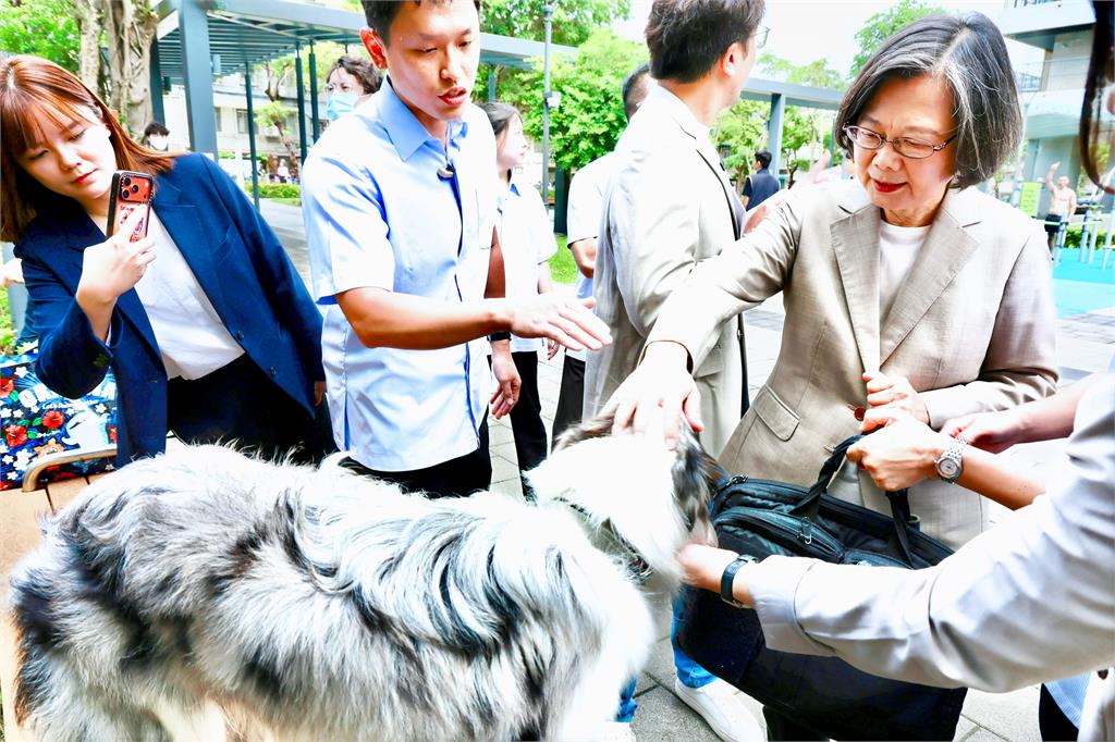 蔡英文抵不住誘惑「偷偷摸摸」下秒被抓包!「逼瘋隨扈畫面流出」網笑:緊張了