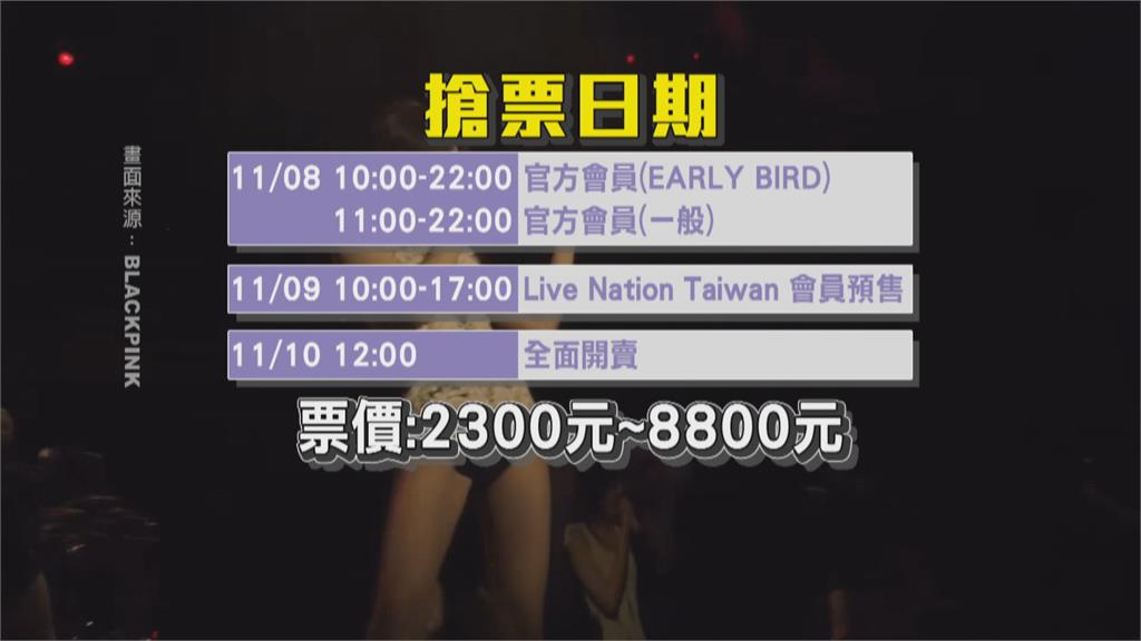 BLACKPINK海外巡演落漆如「跑趴的網美」 明年3月高雄場票價出爐!週四全部開賣