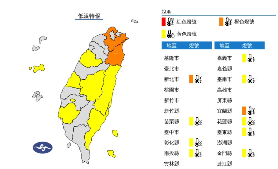 冷氣團來台過「冬至」!全台極凍「中南部低溫下探10℃」跨年天氣出爐