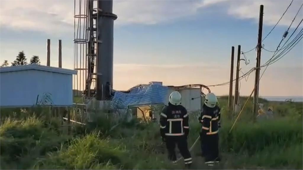 澎湖傳基地台火警 起火點達6層樓高 1年半內第3起基地台火警 民眾小抱怨