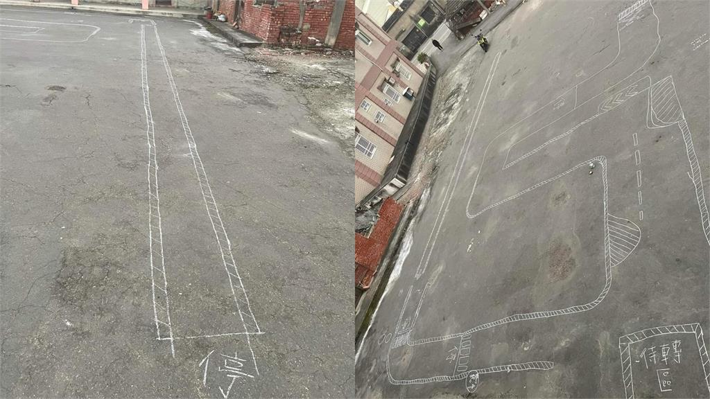 妹妹要考機車駕照!神人哥哥竟拿粉筆「手繪考場」網見成品全跪了
