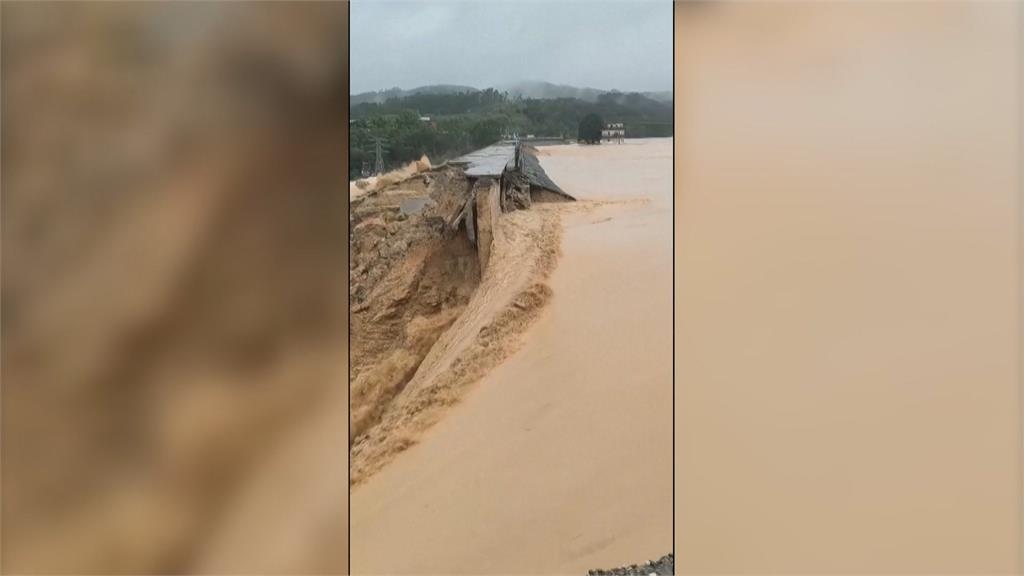 颱風梅莎肆虐中國!廣西「南寧水庫」潰壩 下游慘淹釀2死