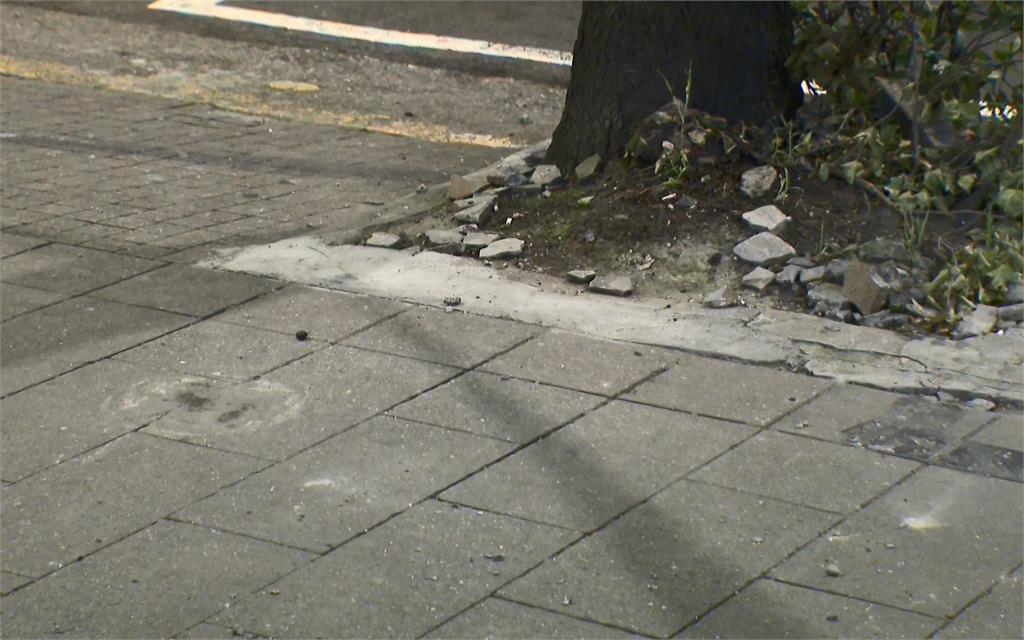 驚!北市中山區大樓突「天降落石」 路人險遭砸傷
