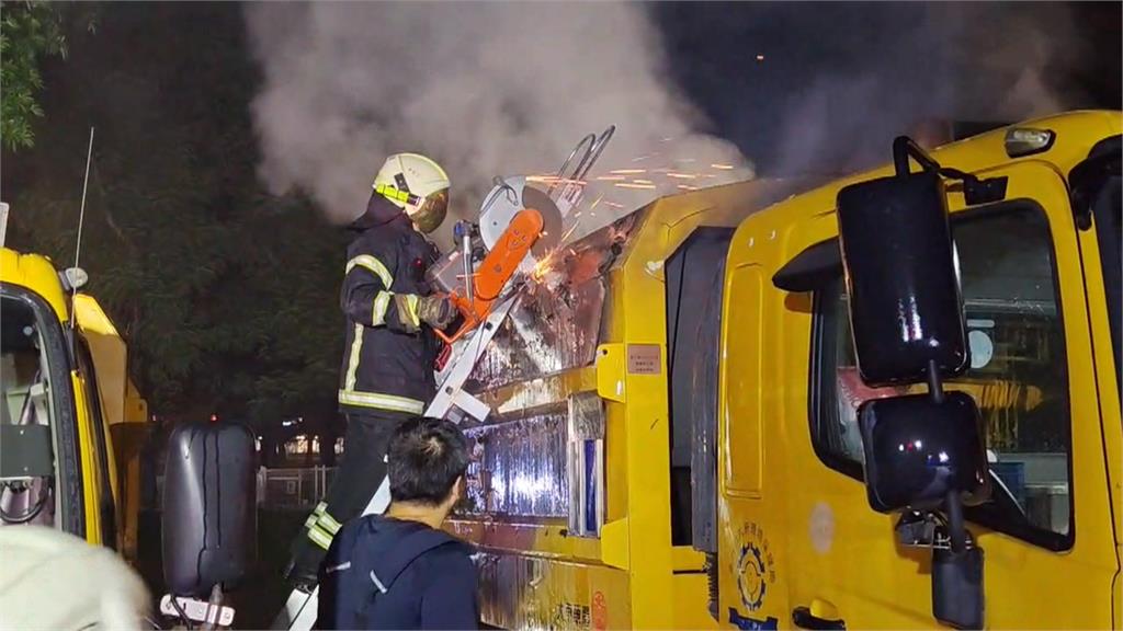 中秋放煙.烤肉要小心！　工地大樓險成巨大仙女棒　垃圾車變火燒車