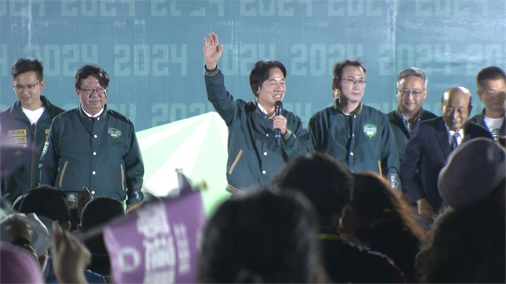 聯合競選總部成立 賴清德力挺鄭運鵬人氣爆棚