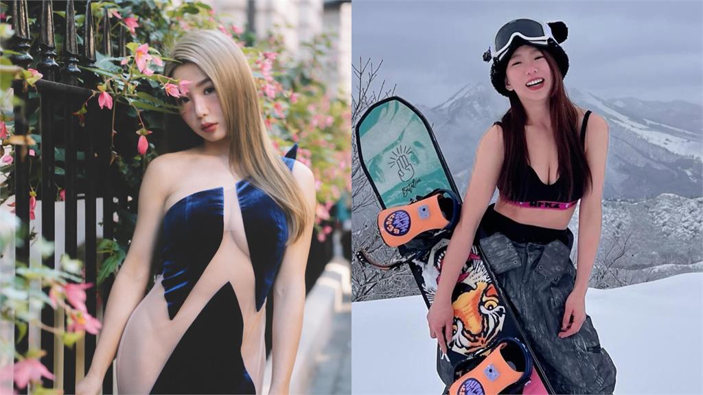 郭書瑤辣穿西裝開深Ｖ「裡面0布料」！正面猛炸「2頭巨獸」破萬人瘋看：犯規了