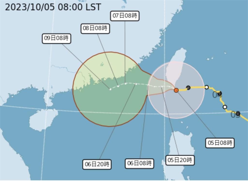 中颱「小犬」來到家門口「僅4縣市上班」　林嘉愷曝暴風圈這1時間遠離