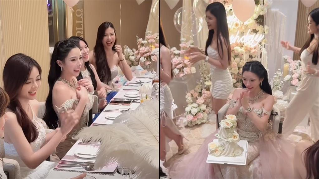 大馬「平交道女神」生日趴超狂!10辣妹包圍「1畫面」被封:現代皇后選妃