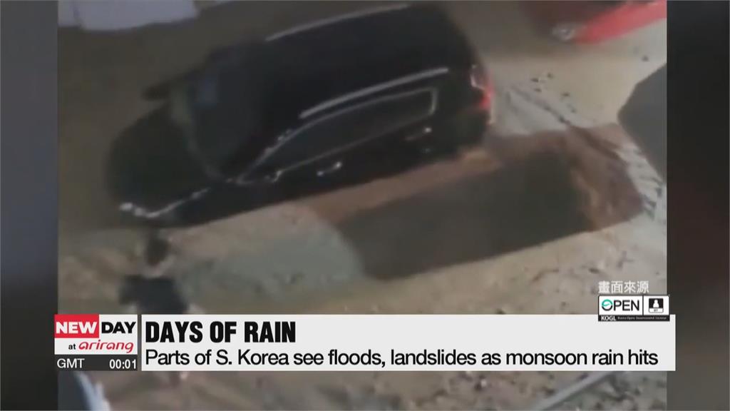 南韓暴雨成災！土石流沖民宅　9人脫困、1歲女嬰喪命