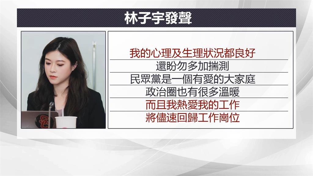 未注意檯面溼滑！民眾黨發言人林子宇：身心狀況良好