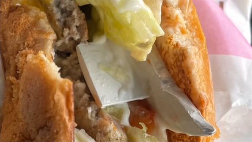 漢堡吃到磁磚？　麥當勞：醬料槍零件不慎掉落