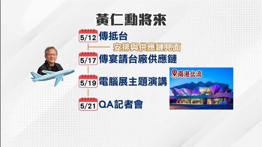 「仁來瘋」將再現!傳黃仁勳明來台 /海外台灣總部選扯可望揭曉