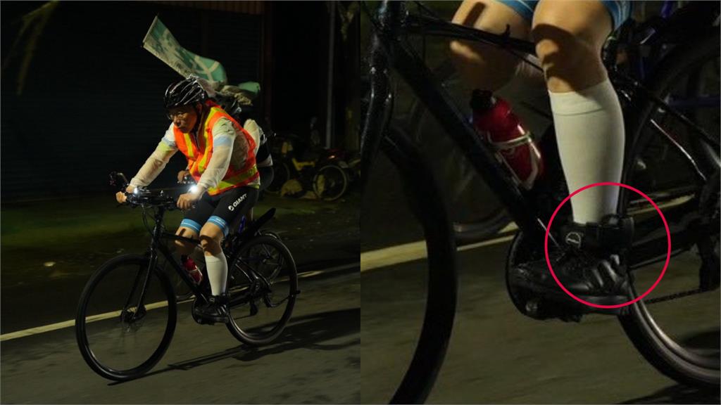柯文哲騎單車「戴電子腳鐐」嗨喊:當作負重訓練!遭狠虧:腳有沒有磨破皮?