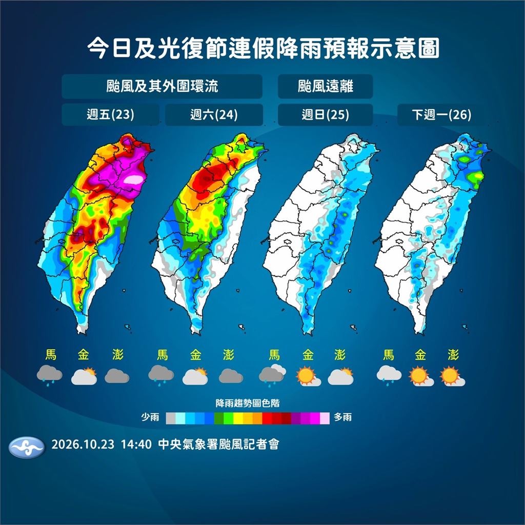 快新聞／「薔琵」不走了？恐打轉至明清晨　氣象署揭影響最劇時間點