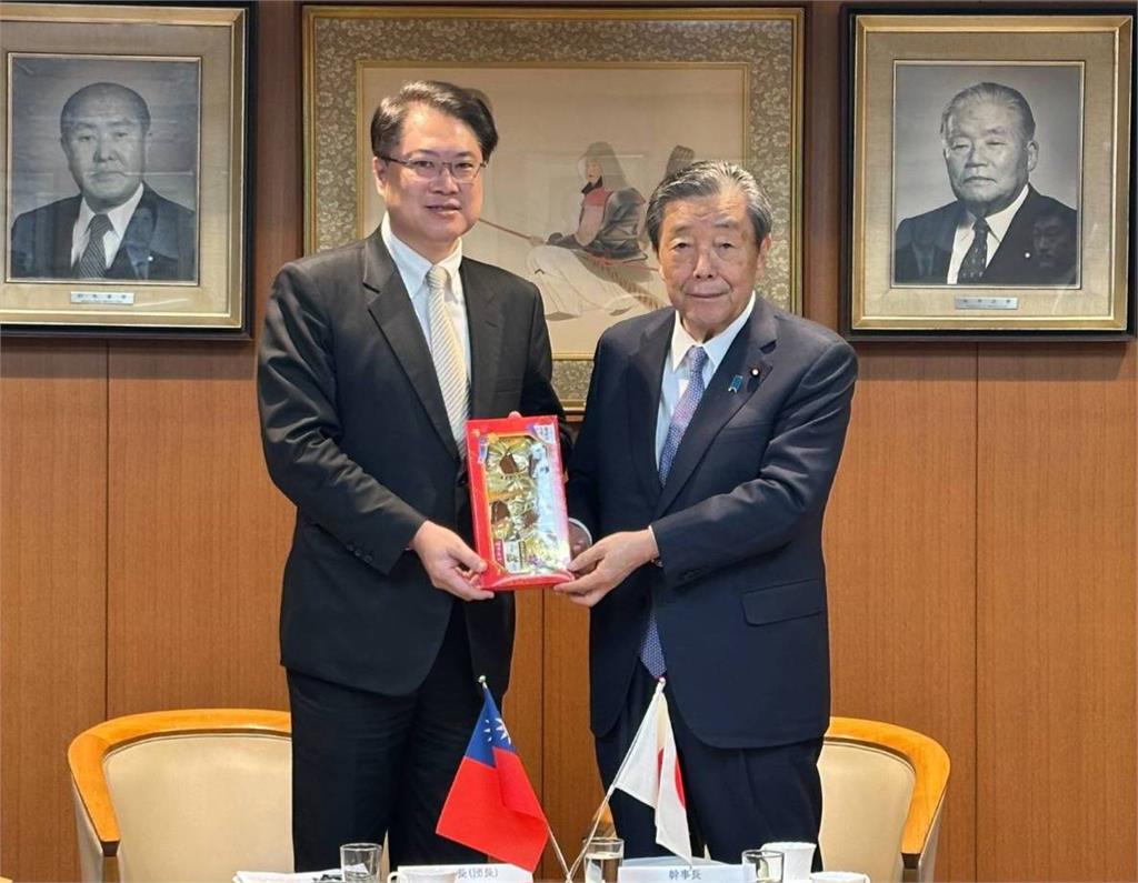 快新聞/睽違20年再訪自民黨本部 林右昌:盼建立兩黨定期交流機制