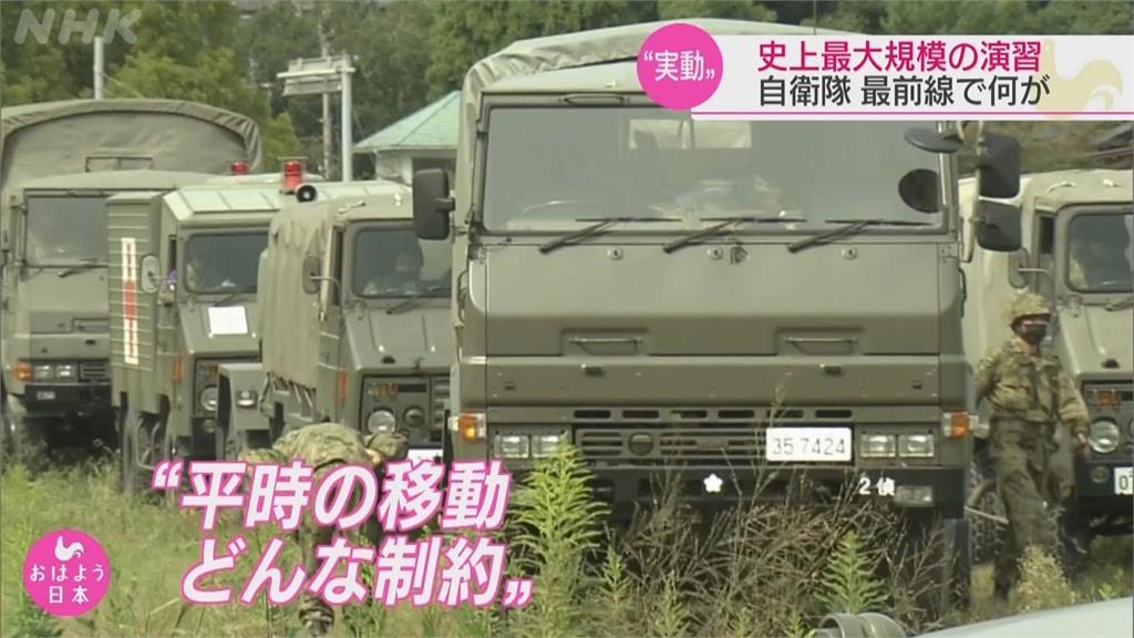 日本軍演登場　網友目擊坦克．裝甲車現身高速公路