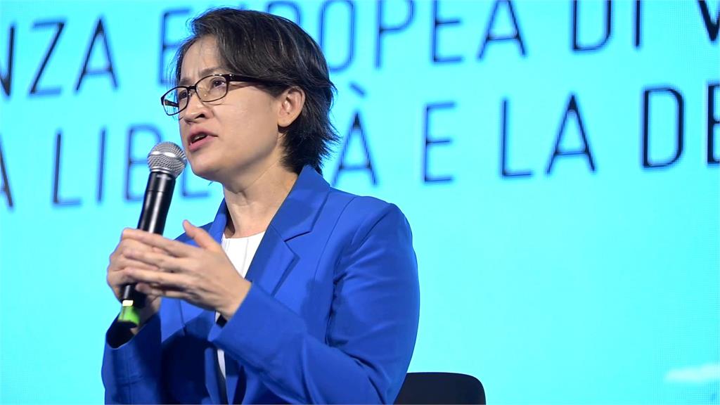 中共情蒐? 蕭美琴訪義演講 可疑亞洲子女闖管制區