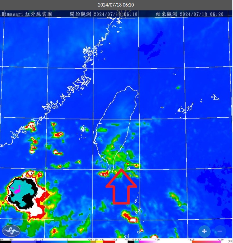 颱風還沒來先變天！鄭明典PO圖曝「南方雲系蓄勢待發」雨下最大地區出爐