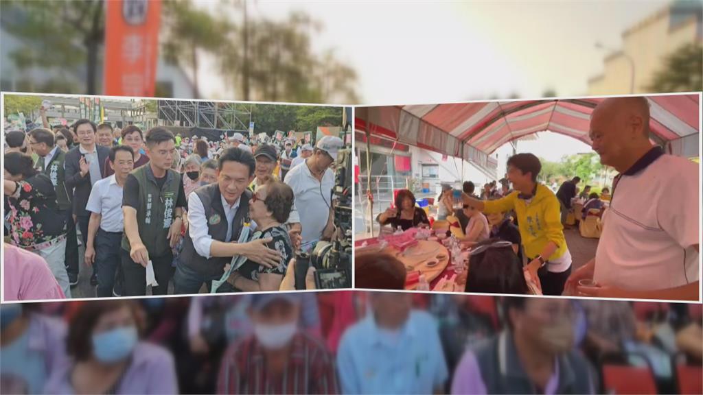 台南市長初選拚戰！　林俊憲封街造勢　陳亭妃勤走基層