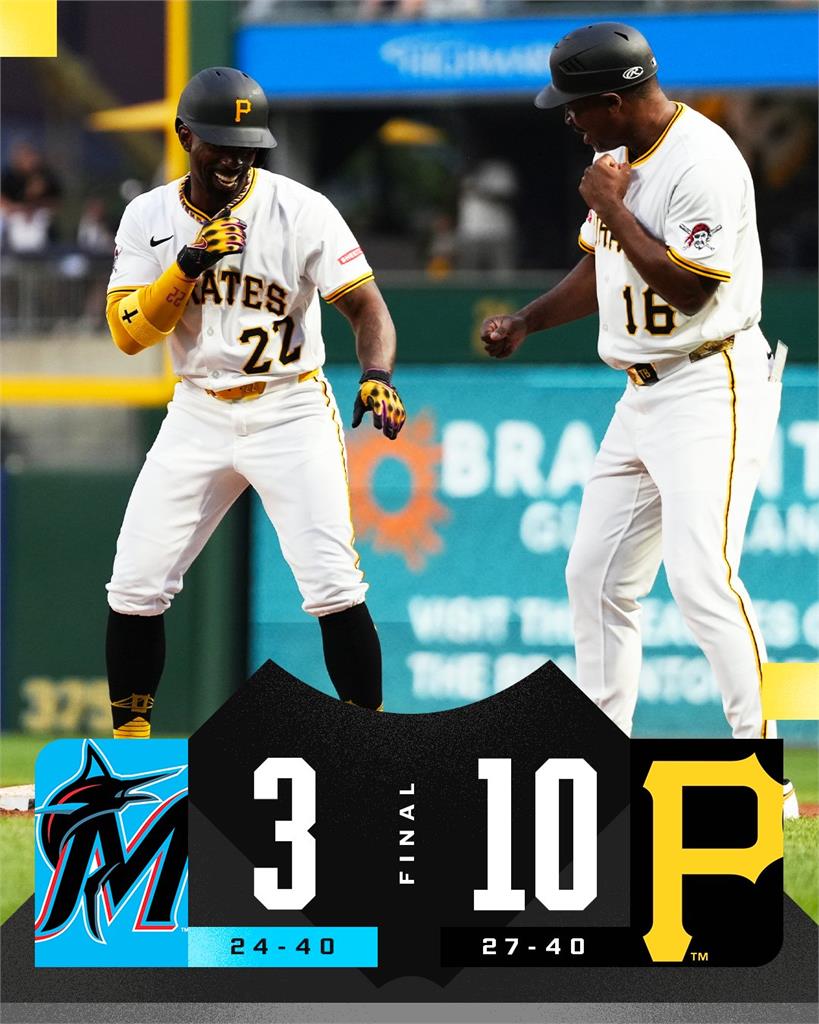MLB(影)/是系隊在公園比賽?馬林魚守備大煮粥「一支短打掉2分」遭海盜打爆