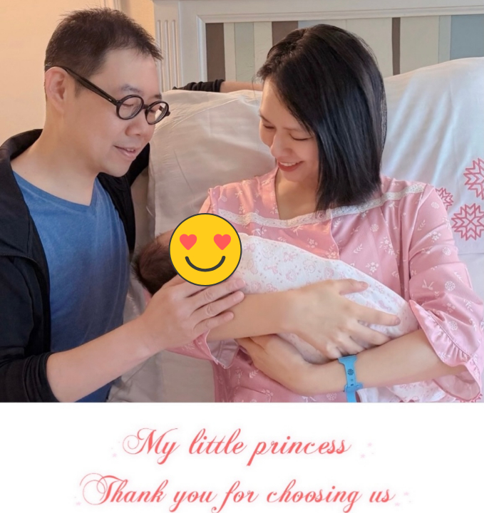 41歲夏于喬生了！床上「甜笑抱女兒」一家三口畫面曝光：歡迎來到地球