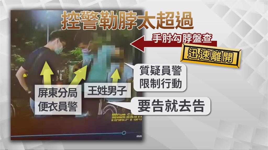 被當成毒販想逃!男控警盤查勾脖 憤而提告