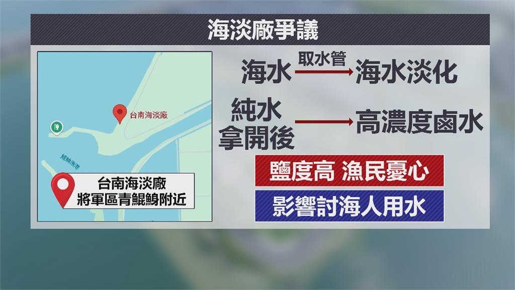 中央規劃台南設「海水淡化廠」 議員質疑:已有11座水庫不合理