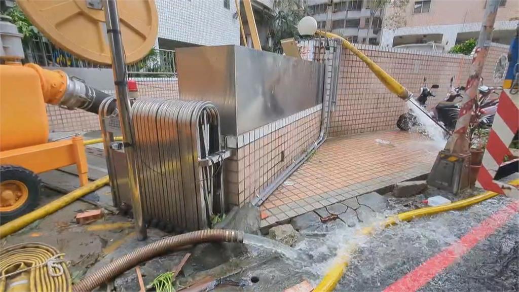 高雄社區水淹地下三層又停電3天　台電進駐搶修