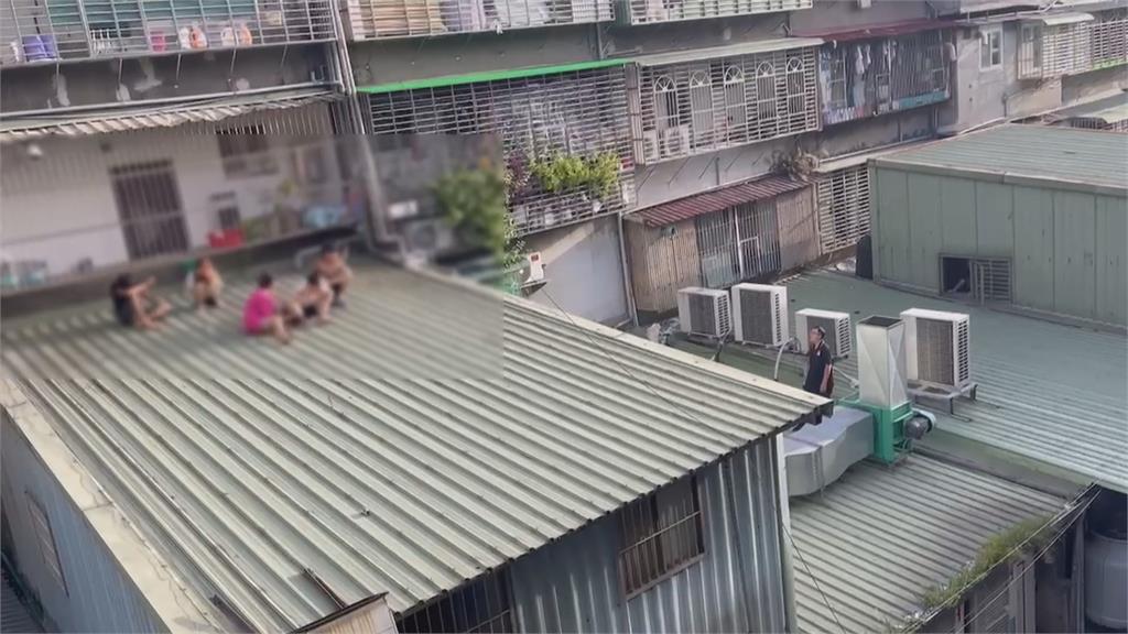 失聯移工擔心被抓異想天開 爬三層樓高鐵皮屋躲藏