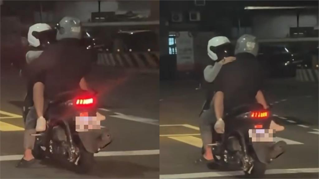 情侶市區上演「機車便當」!女反坐男懷裡狂晃畫面流出…網嚇壞:差點變靈車