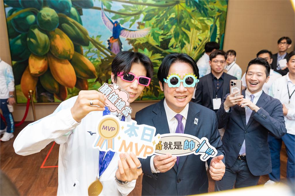快新聞／亞運英雄進總統府！賴清德請吃台味點心　準備專屬拍貼機