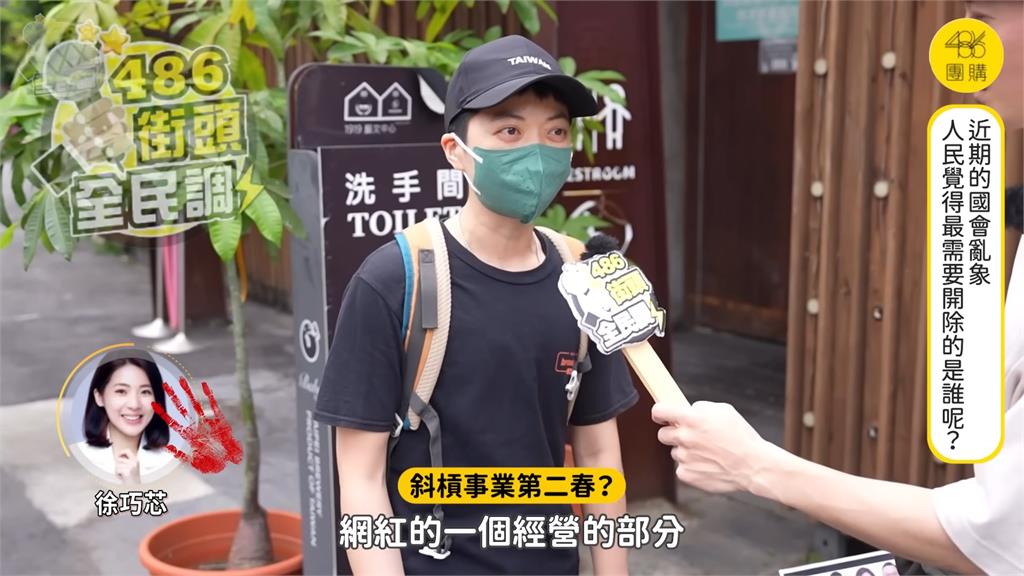 街訪最想開除的立委!民眾第一個選他 自曝曾開粉絲團支持:現在刪掉了