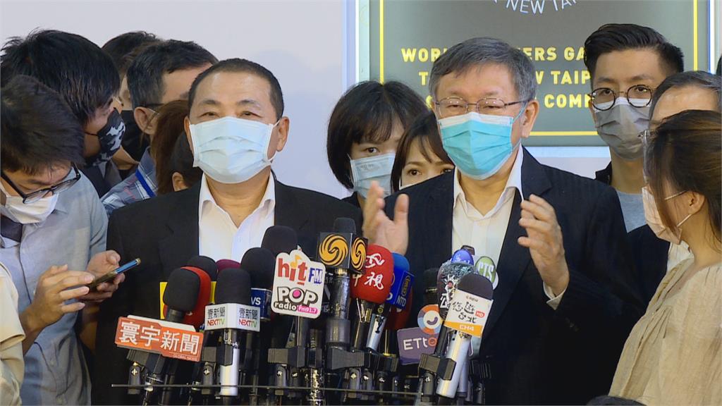 世壯運籌委會啟動 柯文哲.侯友宜同台揭牌 高端混打 柯在砲轟指揮中心