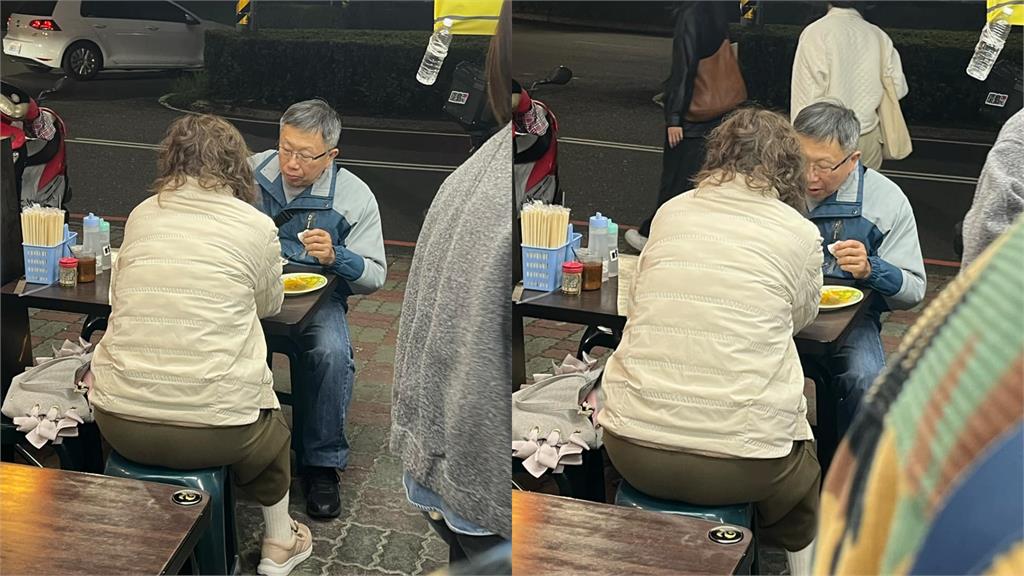 「野生柯文哲」打完桌球嗑美食?低頭「享受模樣」全遭拍…網愣:變裝了還被發現