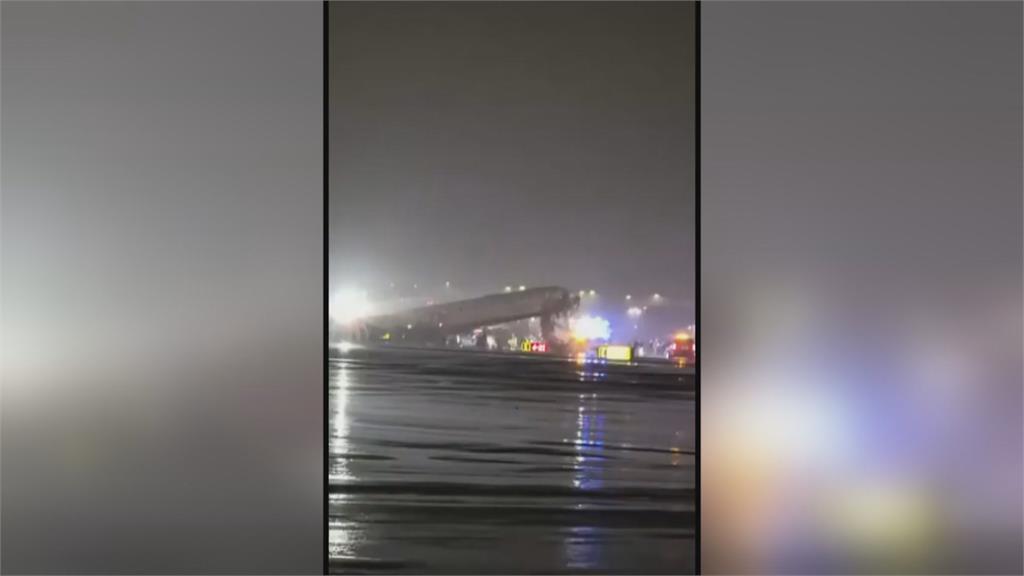 紐約飛安意外！ 加拿大航空客機滑行撞消防車釀2死70傷