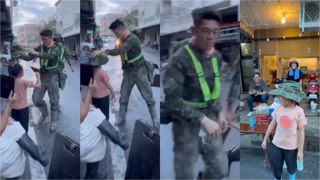 人妻海巡國軍尪「超暖暴紅片」找到了!阿兵哥「帽送光復女童」萬人瘋看