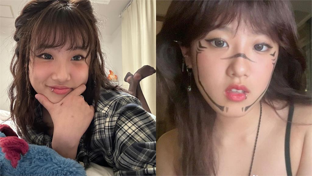 妹子「縮水上衣卡半截」竟是梧桐妹！素顏臉蛋頂破天…網暈爛：老婆