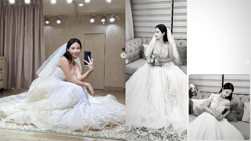 這位人妻太辣…咪妃深V婚紗「暴風曲線失守」!網自首:我不爭氣放大了