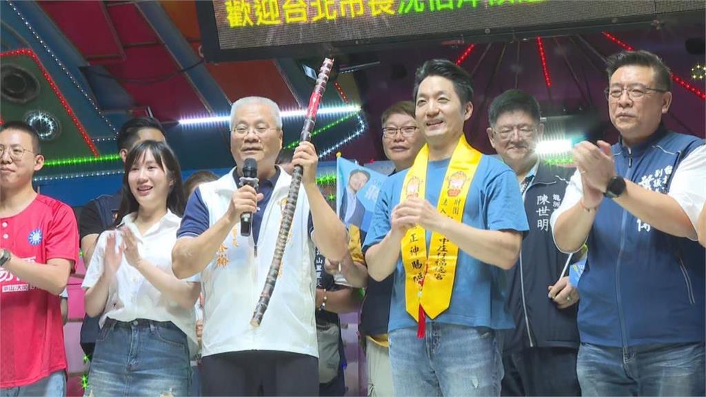 快新聞／甘蔗命運大不同！蔣萬安丟廟旁　沈伯洋競總曝「立直」照對比
