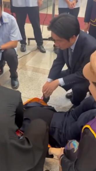 秒變「賴醫師」! 邱議瑩讚:總統冷靜沉著令人安心