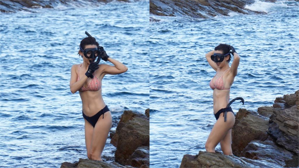 超兇正妹「整身全濕」99%布料淨空！本尊「臉蛋沒遮」是台8女神吳婉君