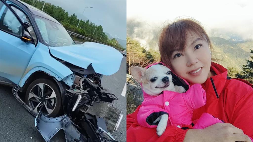 「女版黃安」出嚴重車禍!車頭被撞爛驚險逃死 仍不忘舔共:感謝中國製造