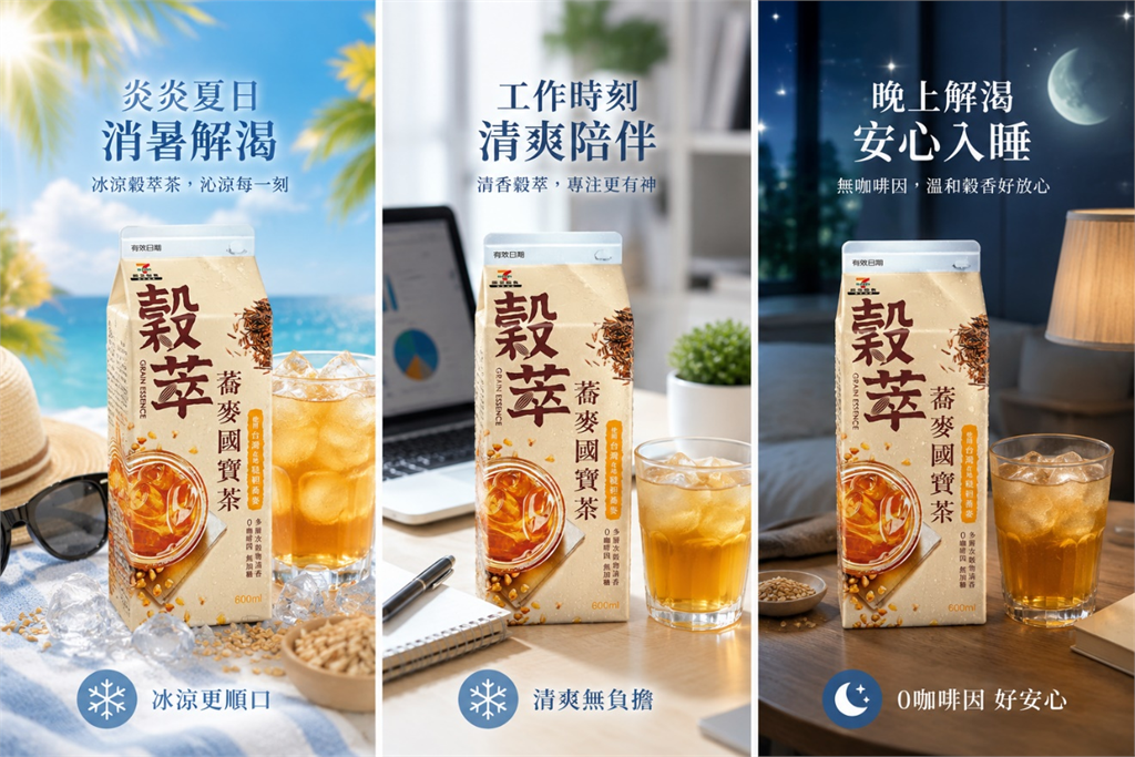 全天候暢飲無負擔!「穀萃蕎麥國寶茶」全新上市 無糖、0咖啡因 24小時暖心陪伴