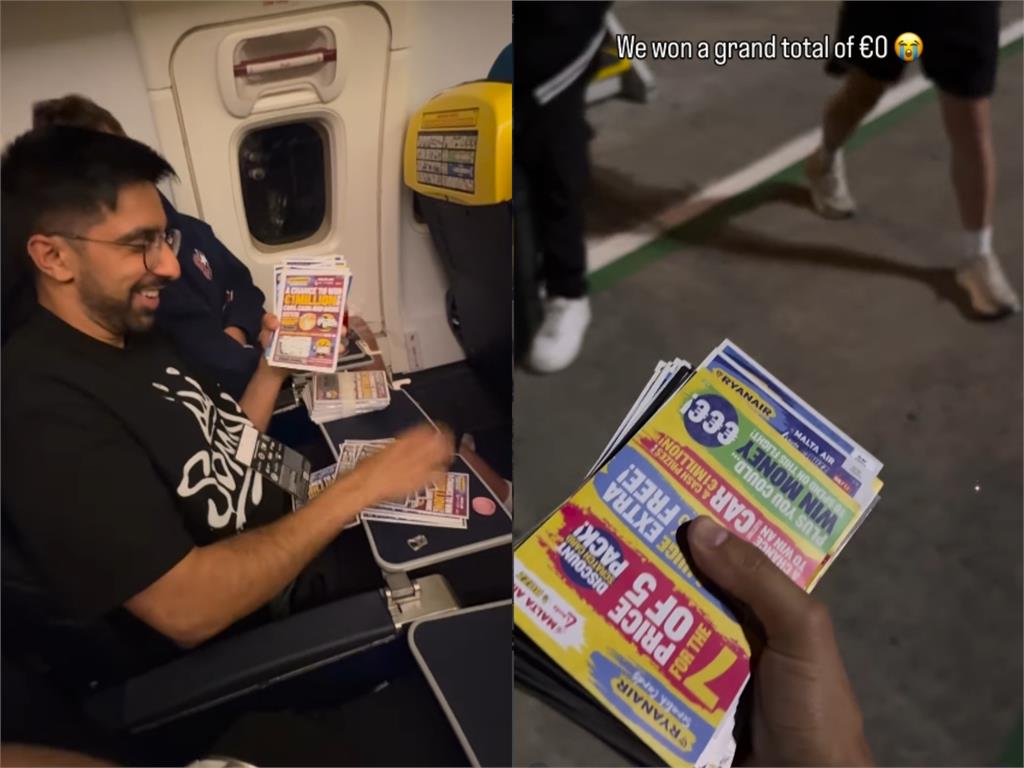 網紅搭廉航砸錢買「68包刮刮樂」　狂刮「476張全槓龜」網看傻：根本詐騙！