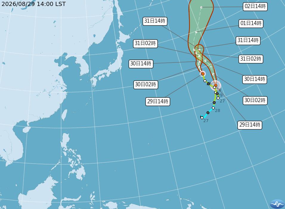南海低壓渦漩「一波波逼近台灣」！氣象粉專揭超扯「整片下到全白」炸雨劇烈時機曝光 